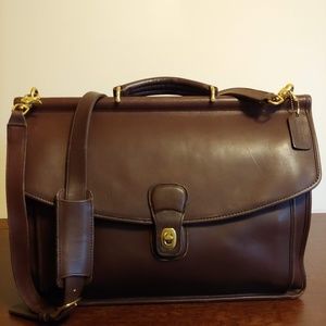 Coach 5266 Beekman Leather Briefcase Messenger Bag